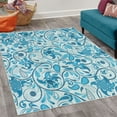 thumbnail image 2 of Vintage Decorative Rug, Oriental Scroll with Swirling Leaves with Eastern Design Inspirations, Quality Carpet for Bedroom Dorm and Living Room, 6 Sizes, Deep Sky, by Ambesonne, 2 of 4