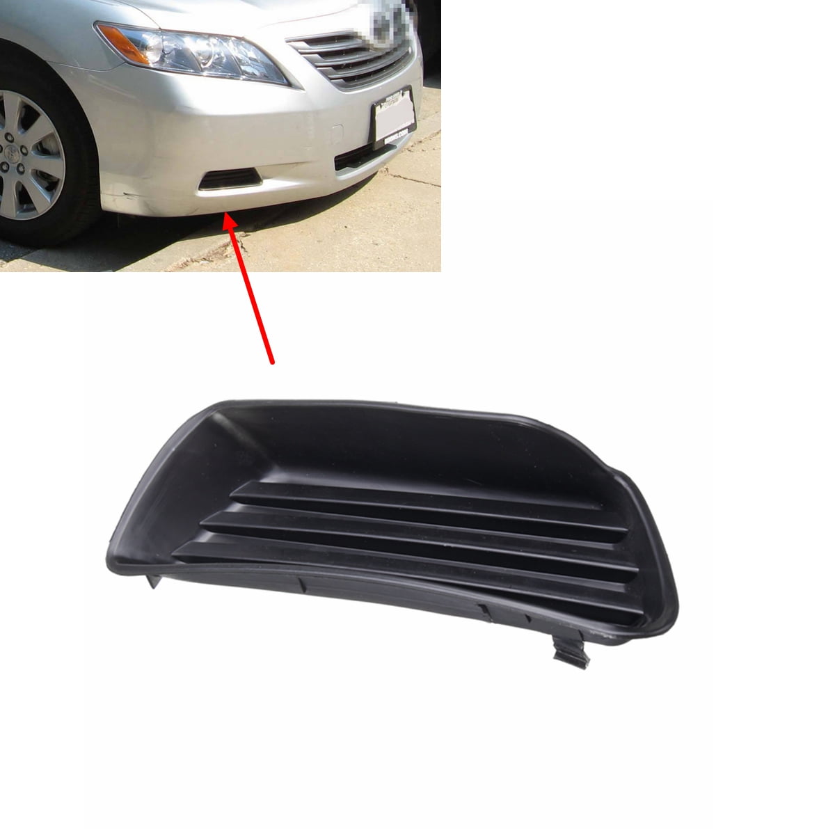 For 2007 2008-09 Toyota Camry Front Bumper Fog Light Cover W/O FOG Left Side For 2007 2008-09 Toyota Camry Front Bumper Fog Light Cover W/O FOG Left Side