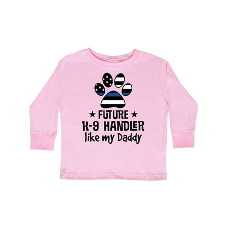 

Inktastic Future K-9 Police Dog Handler Like Daddy Gift Toddler Boy or Toddler Girl Long Sleeve T-Shirt