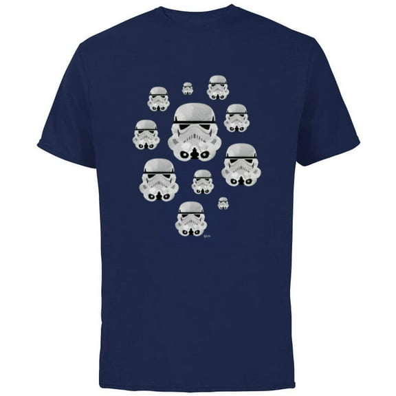 Star Wars Stormtrooper Helmets - Short Sleeve Cotton T-Shirt for Adults - Customized-Navy
