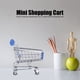 thumbnail image 2 of Mini Supermerc Handcart, Mini Shopping Cart Supermarket Handcart, Shopping Utility Cart Modo Almacenamiento Juguete Titular Escritorio Organizres Accesorio Decoración, Azul, 2 of 3