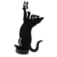 thumbnail image 3 of Decoration Candlestick, Cat Shape Home Decor Candlestick Iron Material  For Dinner Cat Serving A Dish,Standing Cat,Cat Catching, 3 of 8