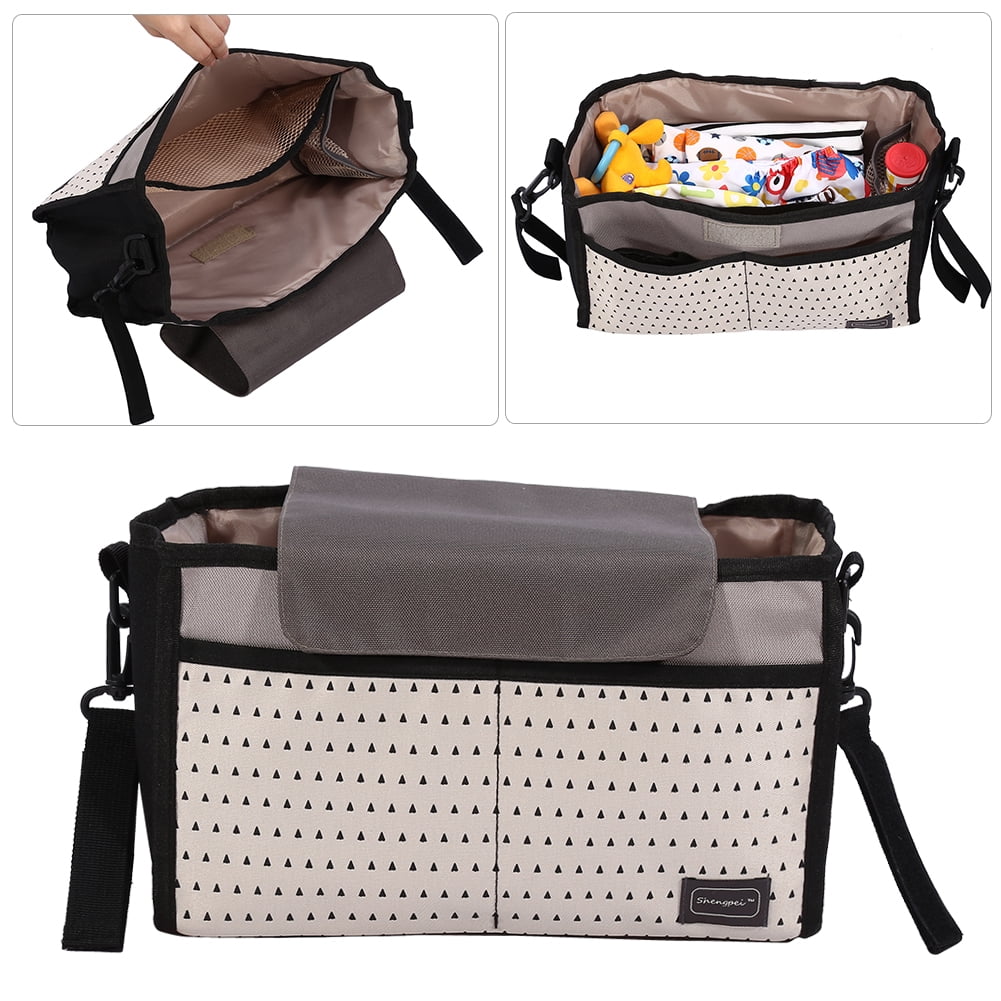 WALFRONT 2 Colors Multi-function Diaper Bag Mummy Storage Bag for Baby Stuff Collection, Nappy ...