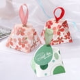 thumbnail image 3 of Cateissary Caja de dulces Favor de la boda Regalo de joyería con cinta Bolsas rojas de chocolate Estuche Fiesta de bienvenida al bebé Almacenamiento y organización del hogar Verde, 3 of 6