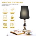 thumbnail image 2 of 1Pcs Black Cloth Composite Small Lampshade For Bedside Lamp Easy To Install, 2 of 8