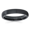 thumbnail image 2 of 4mm Black Tungsten Wedding Band 4mm Tungsten Carbide Ring Anniversary Ring Men & Women Comfort Fit Ring, 2 of 2