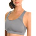 thumbnail image 1 of Angelina Seamless Double Layer Racerback Sports Bras (3 or 12 Pack), 1 of 5