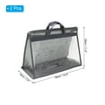 thumbnail image 2 of Uxcell Handbag Dust Bags, M Size Dustproof Transparent Purse Protector, Gray 2 Pack, 2 of 5