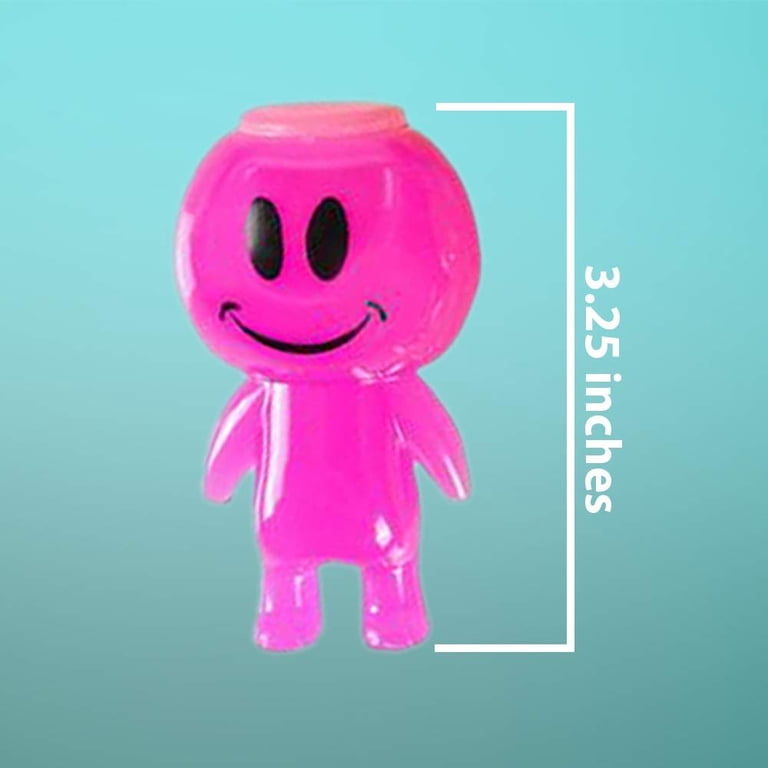Kicko Smile Face Slime - Pack of 12 Colored Gooey Slimes in a