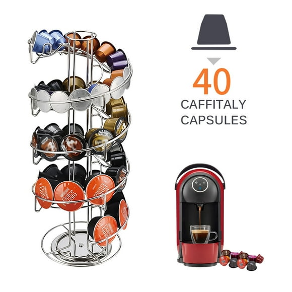 Iron Coffeeware Nespresso Coffee Capsules Pot Holder Stand Capsule Storage Rack Estante Organizador Para Dolce Gusto Yuarrent HA013846-00