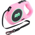 thumbnail image 1 of YIXIGGC Retractable Dog Leash Upgraded Rechargeable with LED Light, One-Hand Brake and Unlock Tangle Free Pet Leashes 16ft/5m Nylon Tape for up to 88lbs Small Medium Large Dogs DYF329-2262, 1 of 7