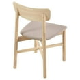 thumbnail image 4 of Pemberly Row Mid-Century Wood Dining Chairs White Washed and Tan, 4 of 14