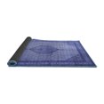 thumbnail image 2 of Ahgly Company Indoor Round Medallion Blue Traditional Area Rugs, 6' Round, 2 of 4