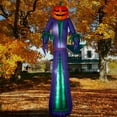 thumbnail image 2 of National Tree Company Pre-Lit Halloween Inflatable Giant Jack O' Lantern Sorcerer, LED lights, 12 Foot, 2 of 3