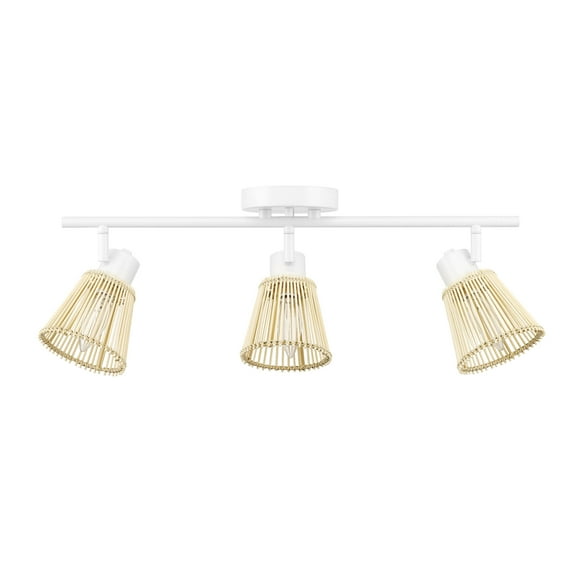 Globe Electric 91005450 Sophia 3 Light 22" Wide Fixed Rail Linear Ceiling Fixture - White