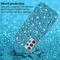 thumbnail image 4 of Compatible with Samsung Galaxy A13 Case, Glitter Sparkly Samsung Galaxy A13 4G Phone Case with Slim Silicone Shockproof Protective Bumper Cover for Cute Girls Women (Blue), 4 of 14
