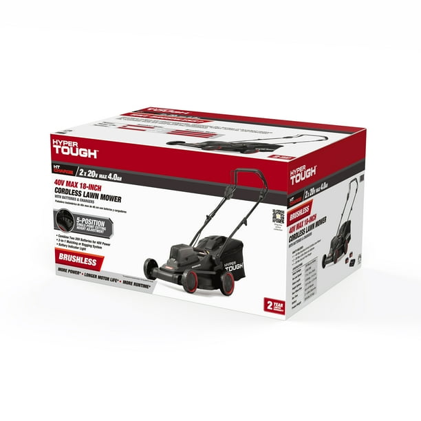 Hyper Tough 18-inch 40V Battery Powered Fast Charger Brushless