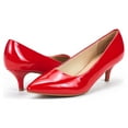 thumbnail image 5 of Dream Pairs Women's Low Heel D'Orsay Pointed Toe Pump Shoes Wedding Party Shoes, 5 of 7