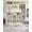 DarkSeaGreen, variant on Vintage Leaves Swag Kitchen Curtains Sets for Windows 24 Inch Length, Tree Branch Plant Flower Texture Short Window Curtain Panels Swags Valances and Tiers 3 Piece Set for Cafe/Dining Room