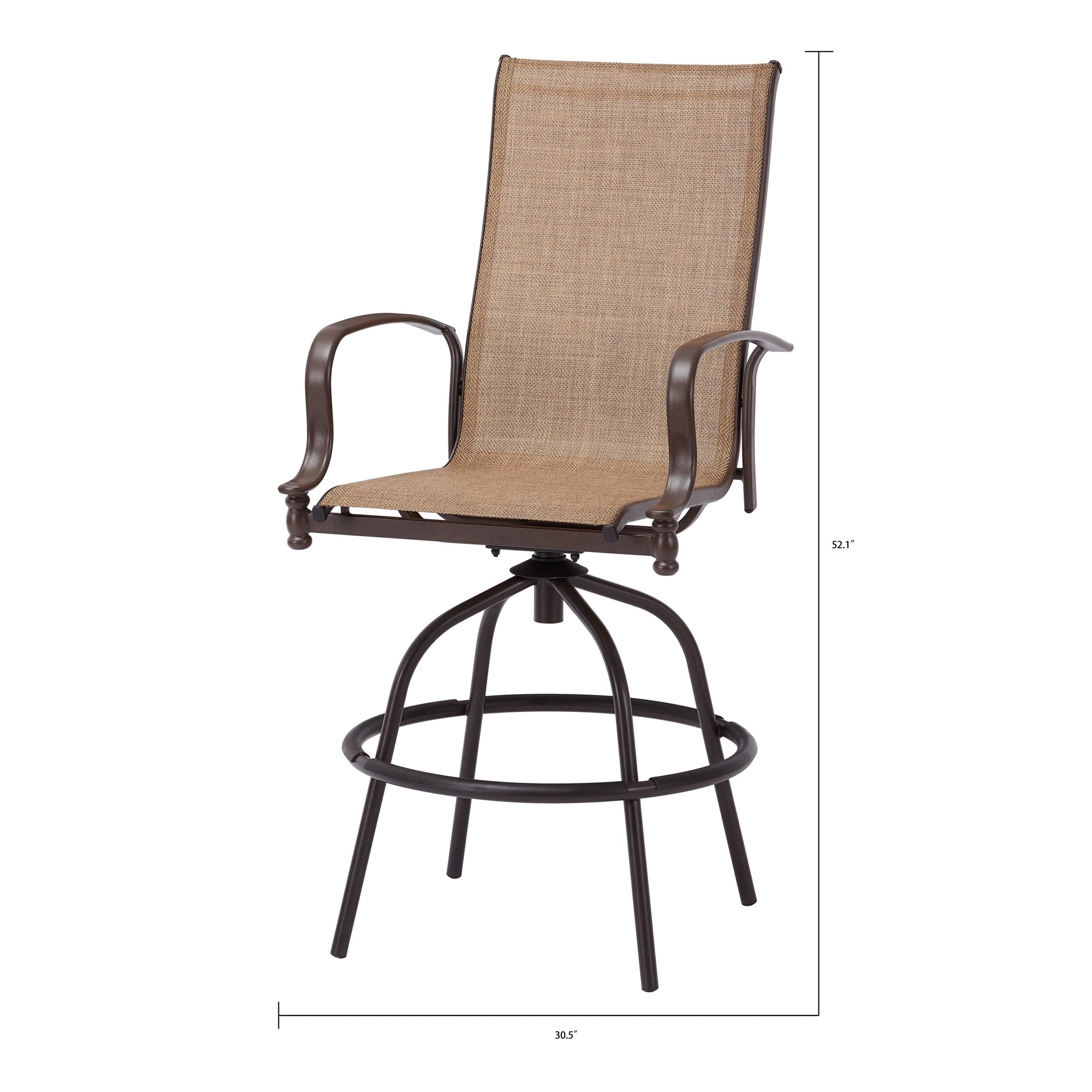 Mainstays Wesley Creek 3-Piece Outdoor Bar Height Dining Set