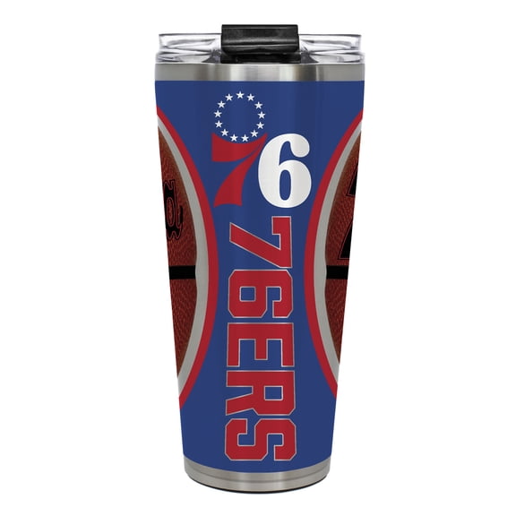 Philadelphia 76ers 32oz. Big Slim Game Ball Travel Tumbler