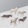 thumbnail image 2 of de Acción Simulación de 5 Piezas, Modelo de Jugue en Miniatura, de Yotijar Figuras de lobo, 2 of 10