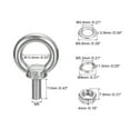 thumbnail image 2 of Lifting Eye Bolt 4 Sets M5x11mm Eye Bolt with Nut Washer 304 Stainless Steel Shoulder Lifting Ring Eye Bolt, 2 of 6