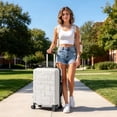 thumbnail image 3 of Zimtown 20 Inch Carry-on Luggage Lightweight Hardside Suitcase with 360° Detachable Spinner Wheels, Unbreakable Travel Luggage, Beige, 3 of 17