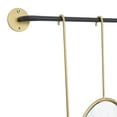 thumbnail image 5 of CosmoLiving by Cosmopolitan 25" x 25" Gold Wall Mirror with Hanging Rod, 5 of 8