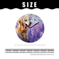 thumbnail image 2 of ATEDEANEI 12" Wall Clock Battery Operated Silent Non Ticking Golden Retriever Dog Flower Multicolor, 2 of 5