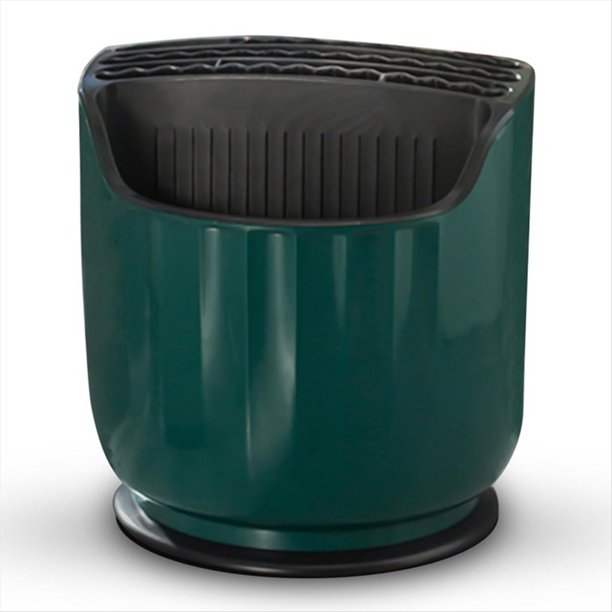 Soporte para Utensilios para Encimera de Cocina - Soporte Giratorio para Utensilios de Cocina, Herramienta de Cocina, Soporte para Utensilios Que Ahorra Espacio, Verde