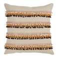 thumbnail image 2 of Saro Lifestyle Pom Pom Appliqué Down Filled Throw Pillow, 2 of 5