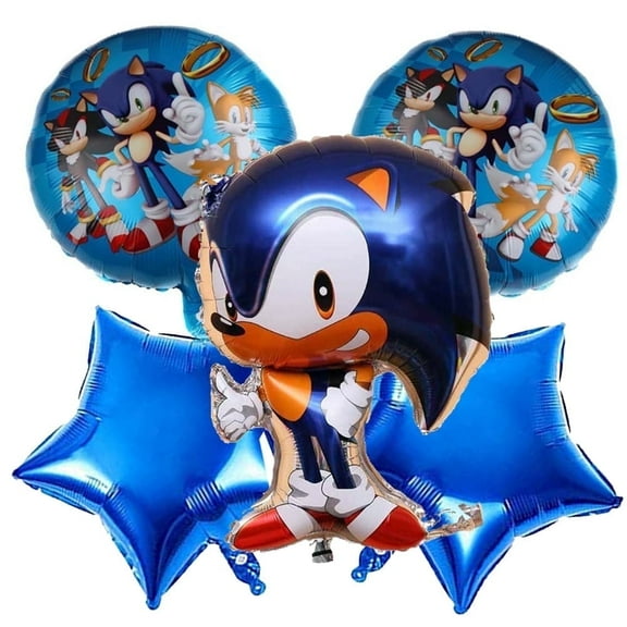 5 PCS Hedgehog Balloons Foil Birthday Decoration Balloons