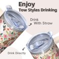 thumbnail image 4 of 20OZ Dog Pattern Durable Tumbler with Handle Stainless Steel Double Wall Cup Unique Birthday Christmas Gifts for Dog Lovers Women Men Maintains Hot and Cold Drink Temperatures, 4 of 6