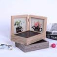 thumbnail image 3 of EIMELI 5x7 Inch Fashion Simple Wooden Picture Frame Double Photo Frame (Original Wood Color), 3 of 5