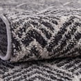thumbnail image 5 of Rugs.com Eco Trellis Collection Rug – 7 Ft Round Charcoal Ivory Medium Rug Perfect For Kitchens, Dining Rooms, 5 of 9