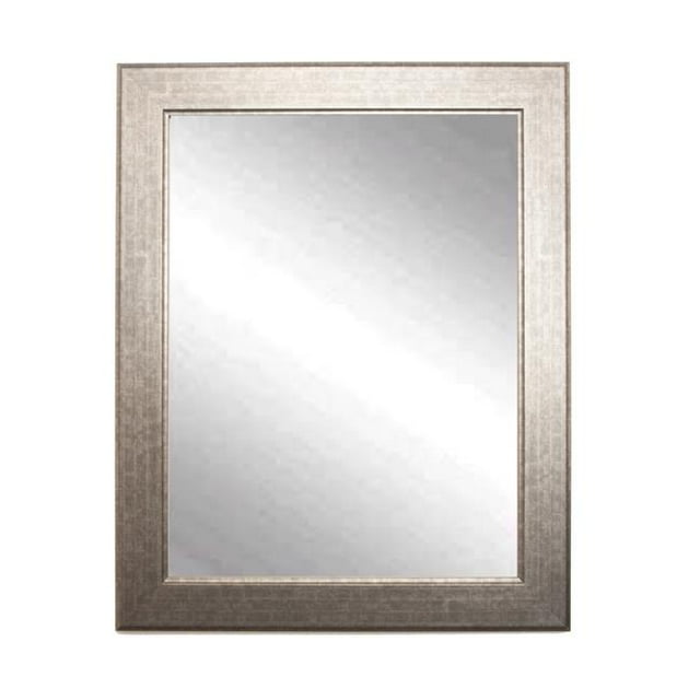 American Value Vanity Studio Argent Encadré Miroir Mural Vanité 32 x 35.5 Po. AV14MED