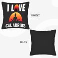 thumbnail image 6 of Set of 2 Decorative Throw Pillow Covers 18x18in - Black Background with Meditative Silhouette & Gradient Orange Design for Couch Bed Car, 6 of 8