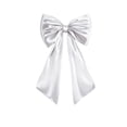 thumbnail image 2 of White Bow Decor, 40 x 24 Inches Large Big White Bow Party Decorations for Backdrop Birthday Wedding Bride, Huge Satin Ribbon Tie Hanging Wall Decor, 2 of 7