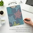 thumbnail image 5 of Coolnut Sea Turtle Clipboard, Acrylic Standard A4 Letter Size Clip Board with Low Profile Clip for Office, Classroom, Doctor, Nurse and Teacher, 12.5"x9", 5 of 7