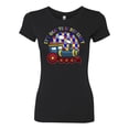 thumbnail image 2 of Wild Bobby Its Okay to Be Different | Train Autism Awareness Women Slim Fit Junior Tee, 2 of 6