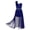 Royal Blue, variant on MSemis Kids Girls One Shoulder Flowers Pageant Romper Dress