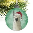 thumbnail image 5 of Fa La La La Llama Christmas Santa Hat Acrylic Christmas Tree Holiday Ornament, 5 of 7