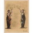 thumbnail image 2 of Pierre-Paul Prud'hon 12x14 Gold Ornate Wood Frame and Double Matted Museum Art Print Titled - Transparent Executed for the Town Hall of Paris (1807), 2 of 4