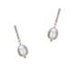 thumbnail image 2 of FELTECHELECTR 1 par de pendientes largos ovalados con forma de gota de perla de agua dulce para mujer, joyería de moda para las orejas., 2 of 6