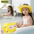 thumbnail image 5 of Gorro de ducha para niños, ajustable, con protección para el champú (circunferencia de la cabeza superior a 38 cm), amarillo, 5 of 5