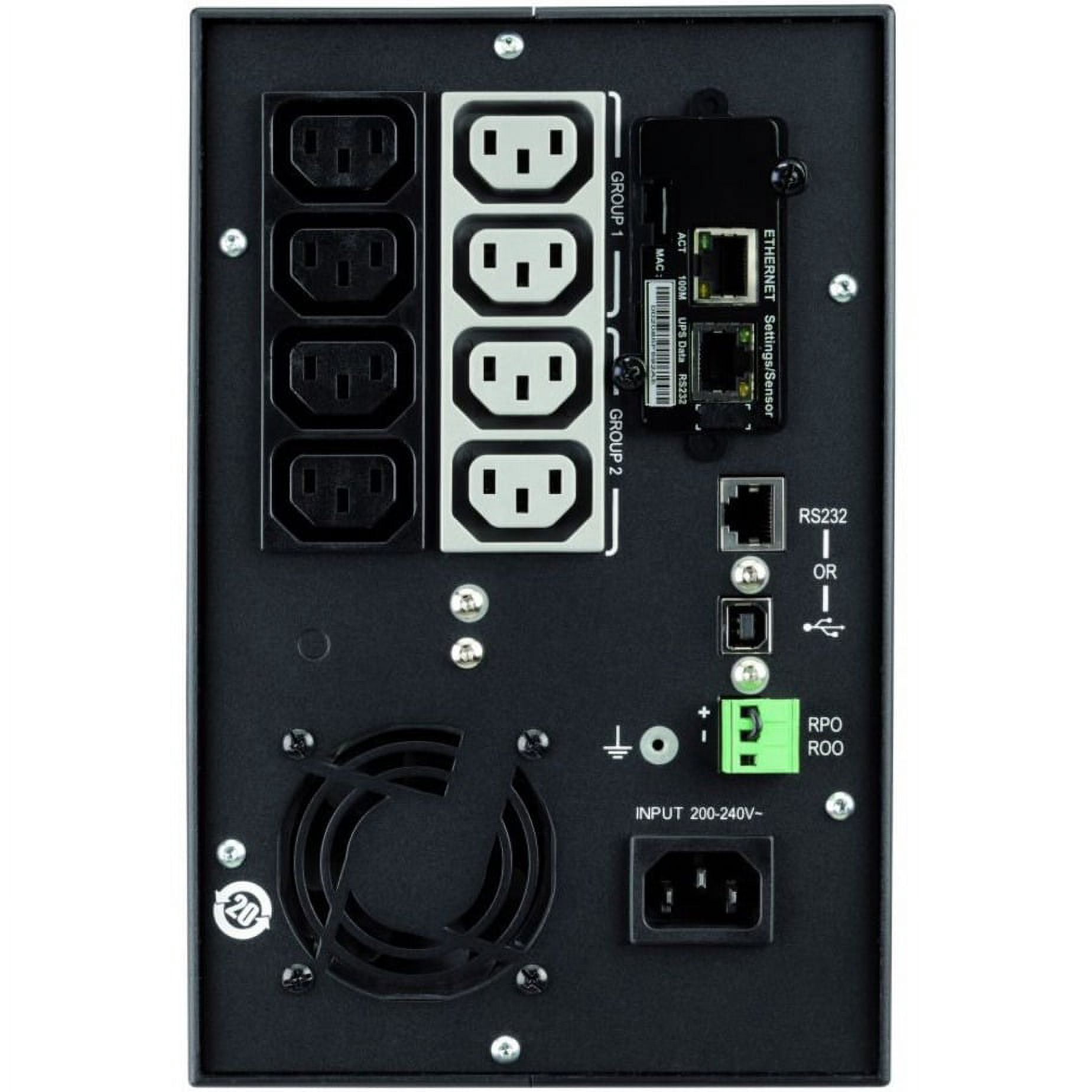 Eaton 5P 1550VA 1100W 230V Line-Interactive UPS, C14 Input, 8 C13 Outlets, True Sine Wave, Cybersecure Network Card Option, Tower, Battery Backup