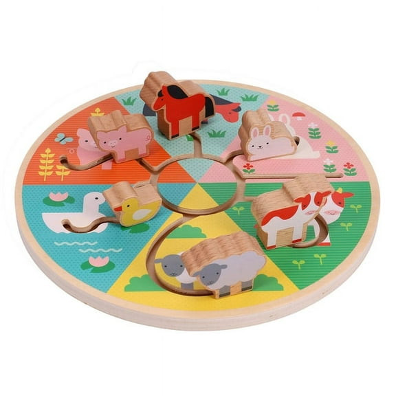 Farm Animals Wooden Sliding Maze (General merchandise)