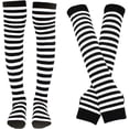 thumbnail image 1 of HSHDLDF Punk Gothic Rock Long Arm Warmer Fingerless Gloves, 1 of 6