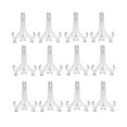 thumbnail image 1 of 24 Pcs Support de Plaque en Plastique Transparent de 4 Pouces Support de Bureau Pliant pour Artisanat Présentoir pour Maison Bureau Magasin Fournitures, 1 of 8